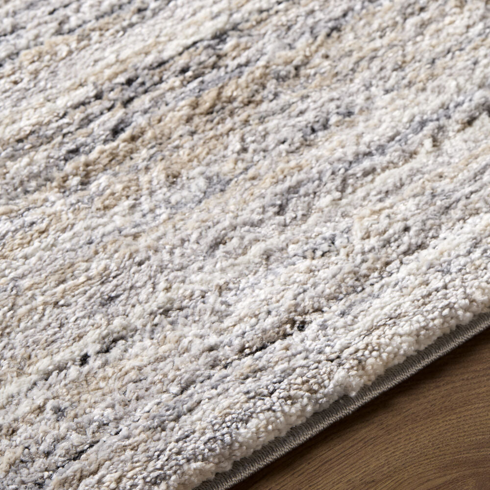 Portofino Black/Taupe Machine Woven Rug PTF-2326 - texture
