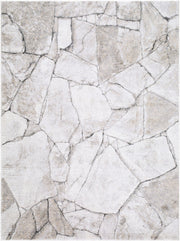 Portofino Black/Taupe Machine Woven Rug PTF-2327 - 5'3" x 7'