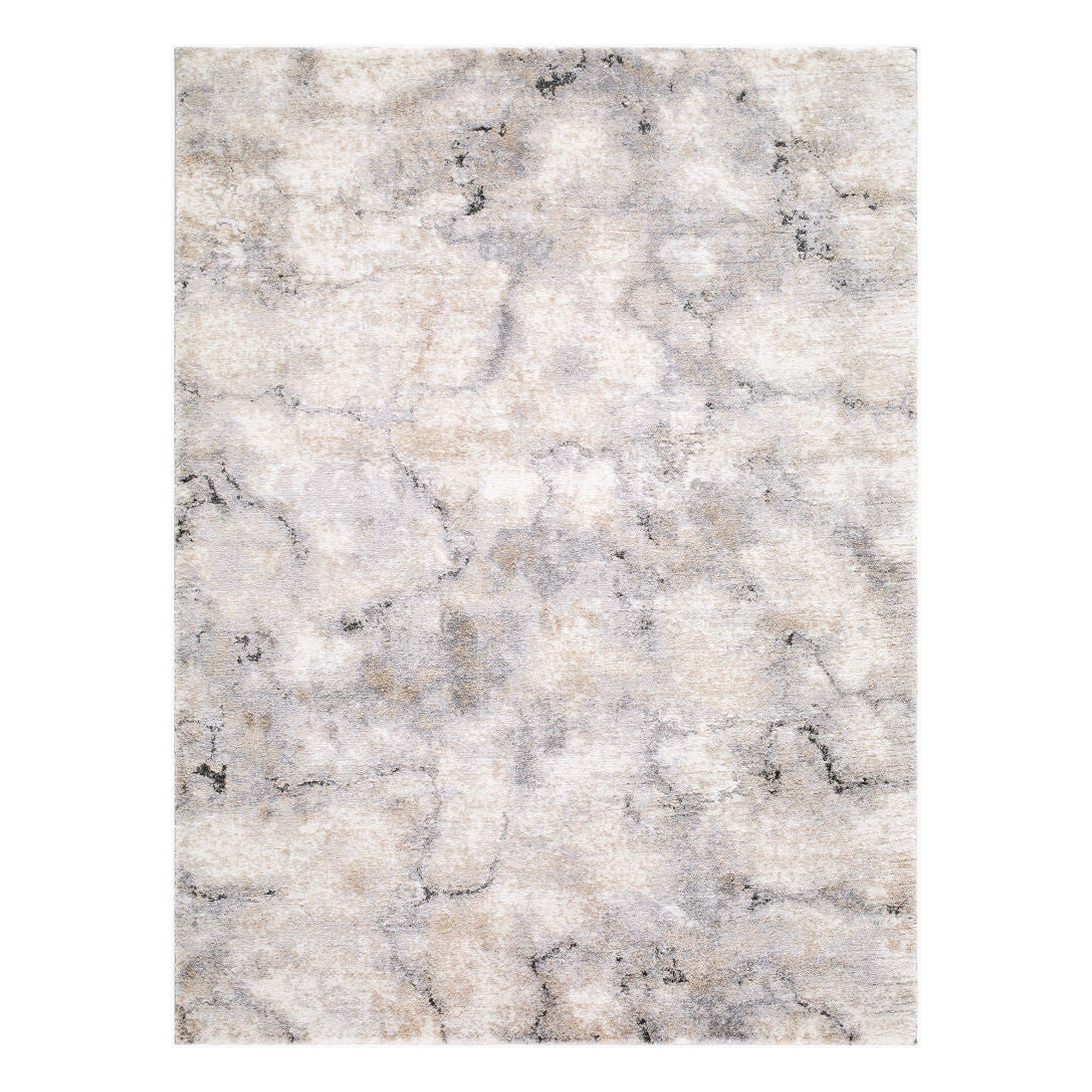 Portofino Black/Taupe Machine Woven Rug PTF-2328 - 5'3" x 7'