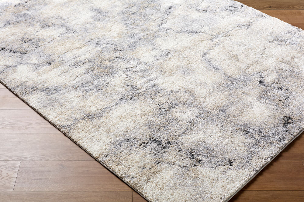Portofino Black/Taupe Machine Woven Rug PTF-2328 - corner