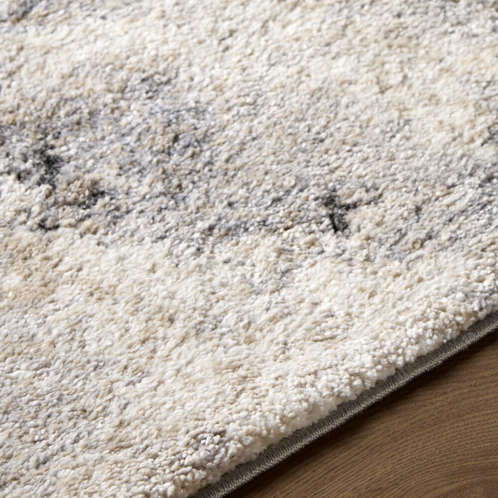 Portofino Black/Taupe Machine Woven Rug PTF-2328 - texture