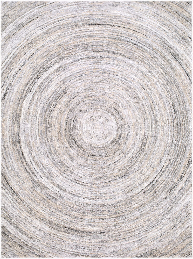 Portofino Black/Taupe Machine Woven Rug PTF-2329 - 5'3" x 7'