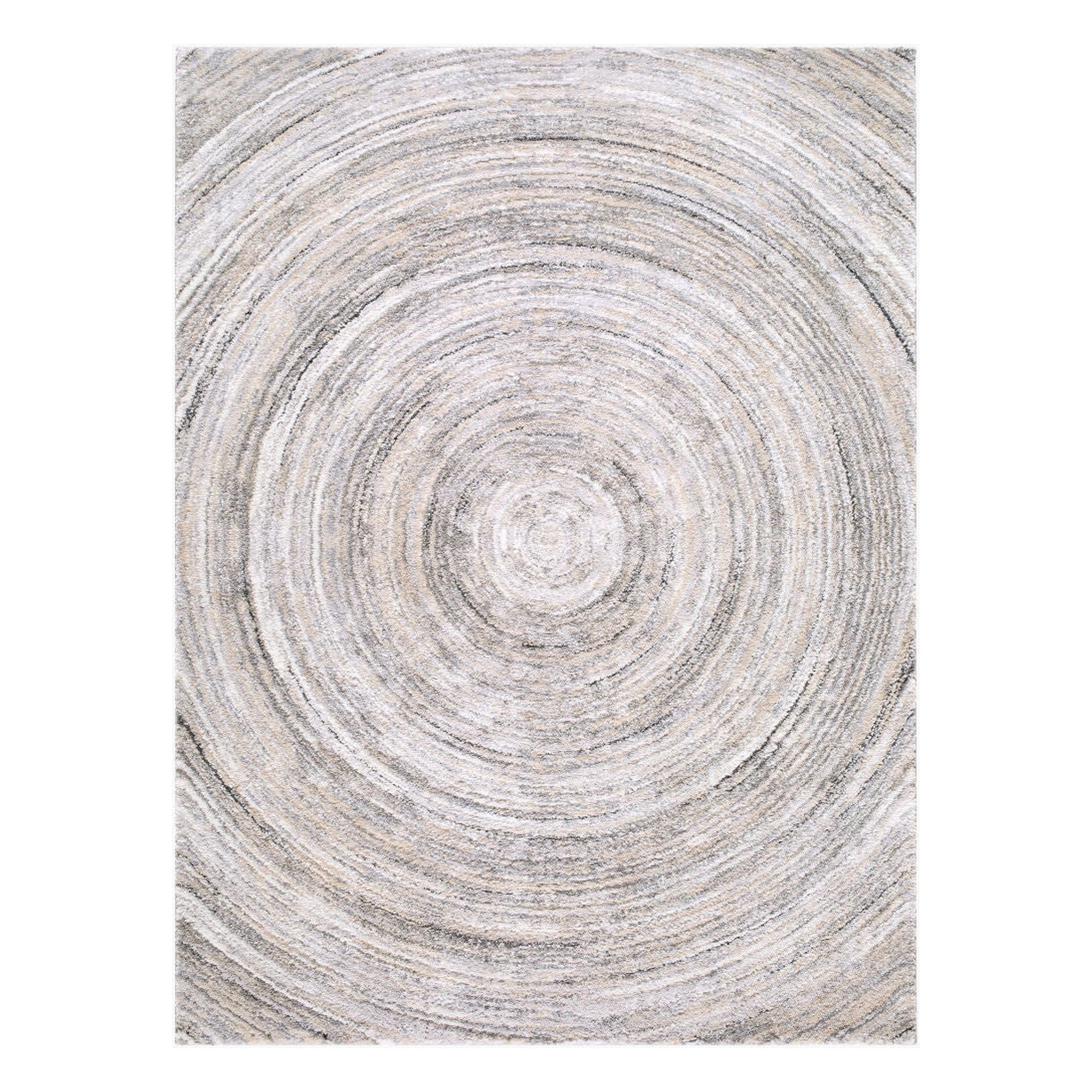 Portofino Black/Taupe Machine Woven Rug PTF-2329 - 5'3" x 7'