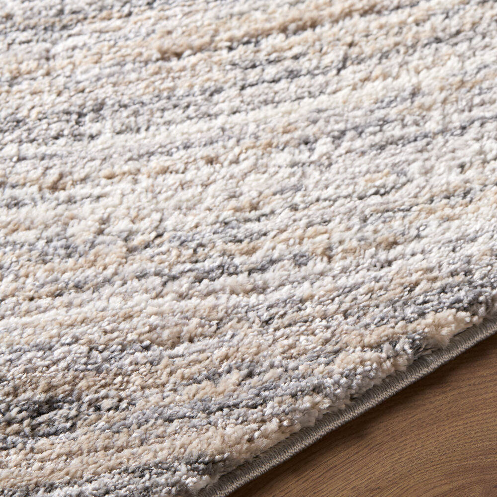 Portofino Black/Taupe Machine Woven Rug PTF-2329 - texture