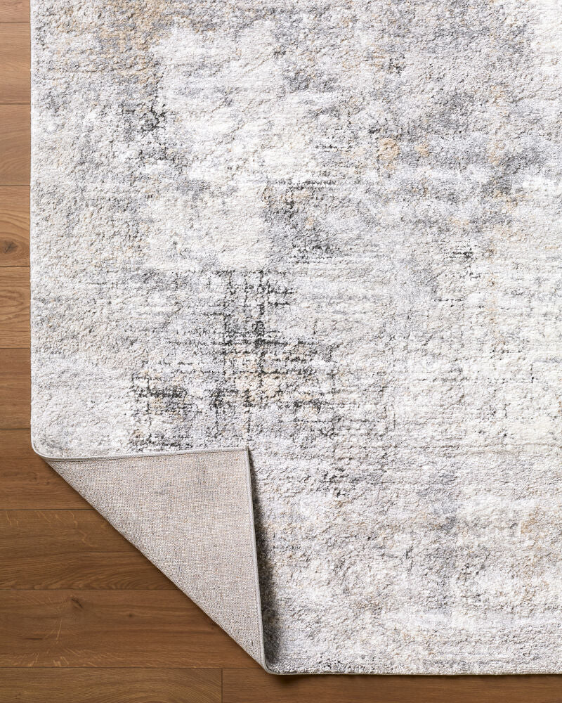 Portofino Black/Taupe Machine Woven Rug PTF-2330 - fold