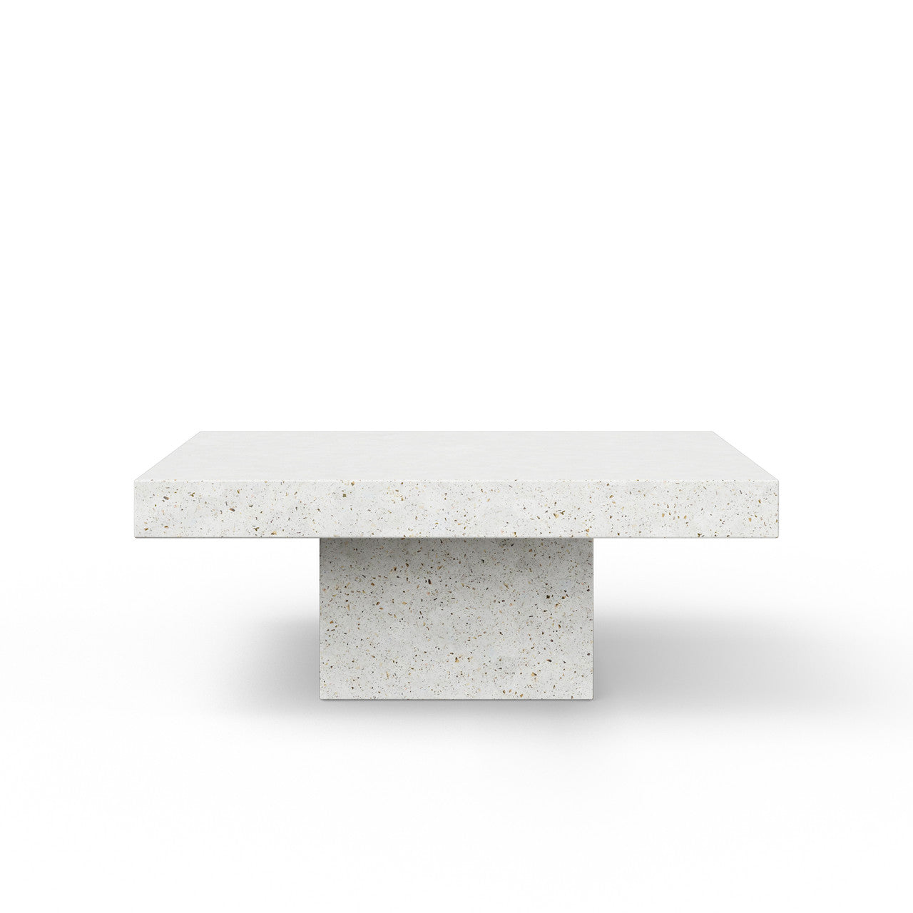 Mixx - Una Square Coffee Table - Ivory Terrazzo
