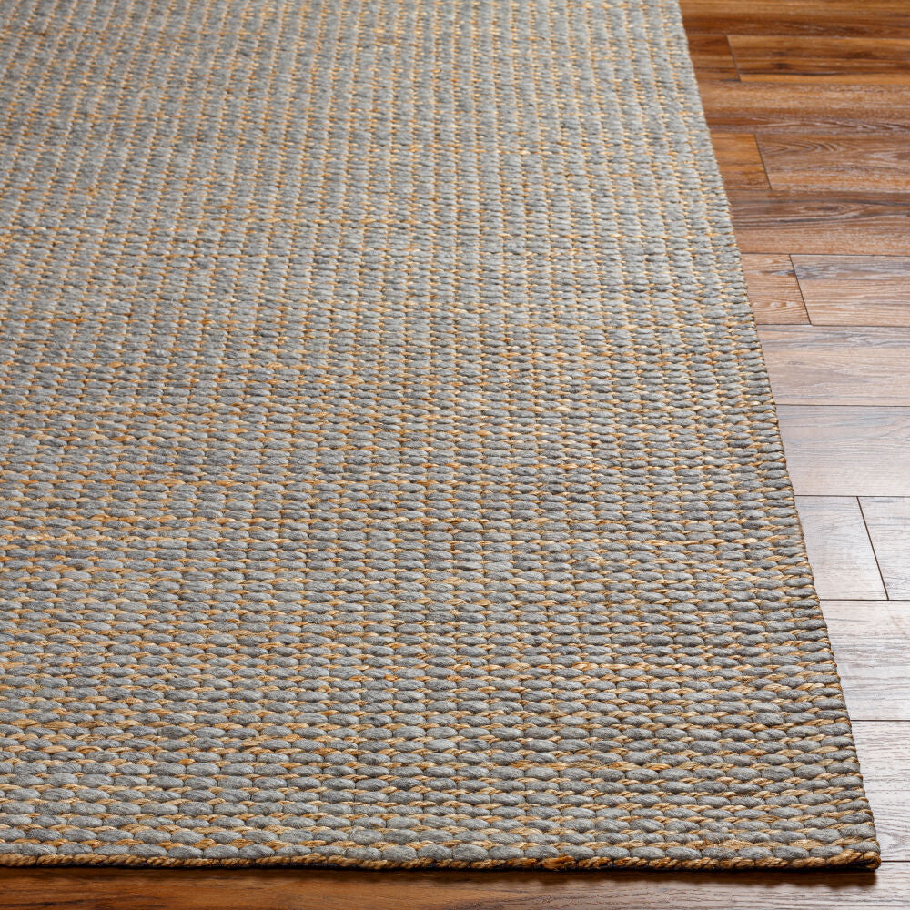 Priya Beige/Gray Handmade Rug - front