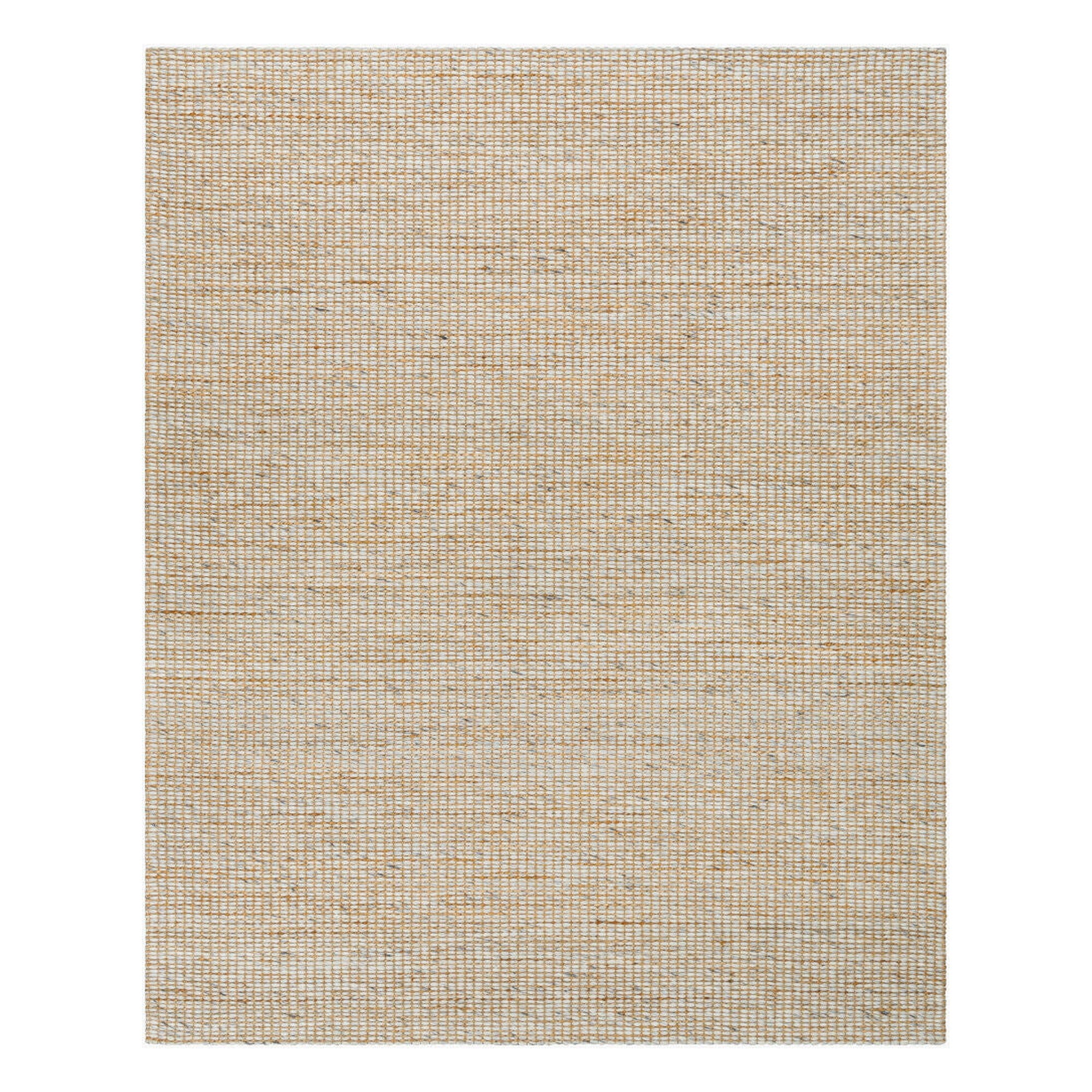 Priya Off-White/Tan Handmade Rug - 27" x 45"