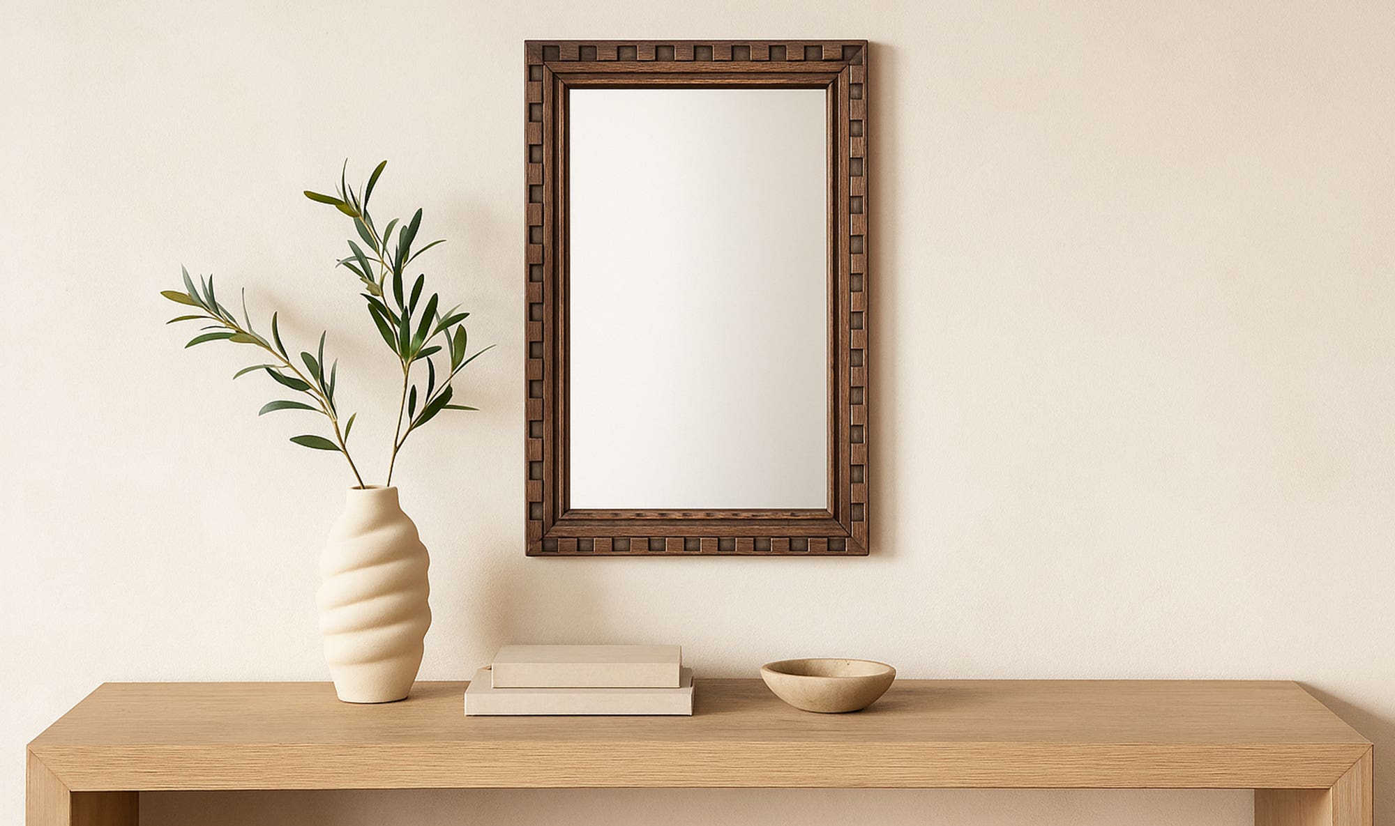 Holland Mirror Large Brown by Moe's Home Collection - view 5