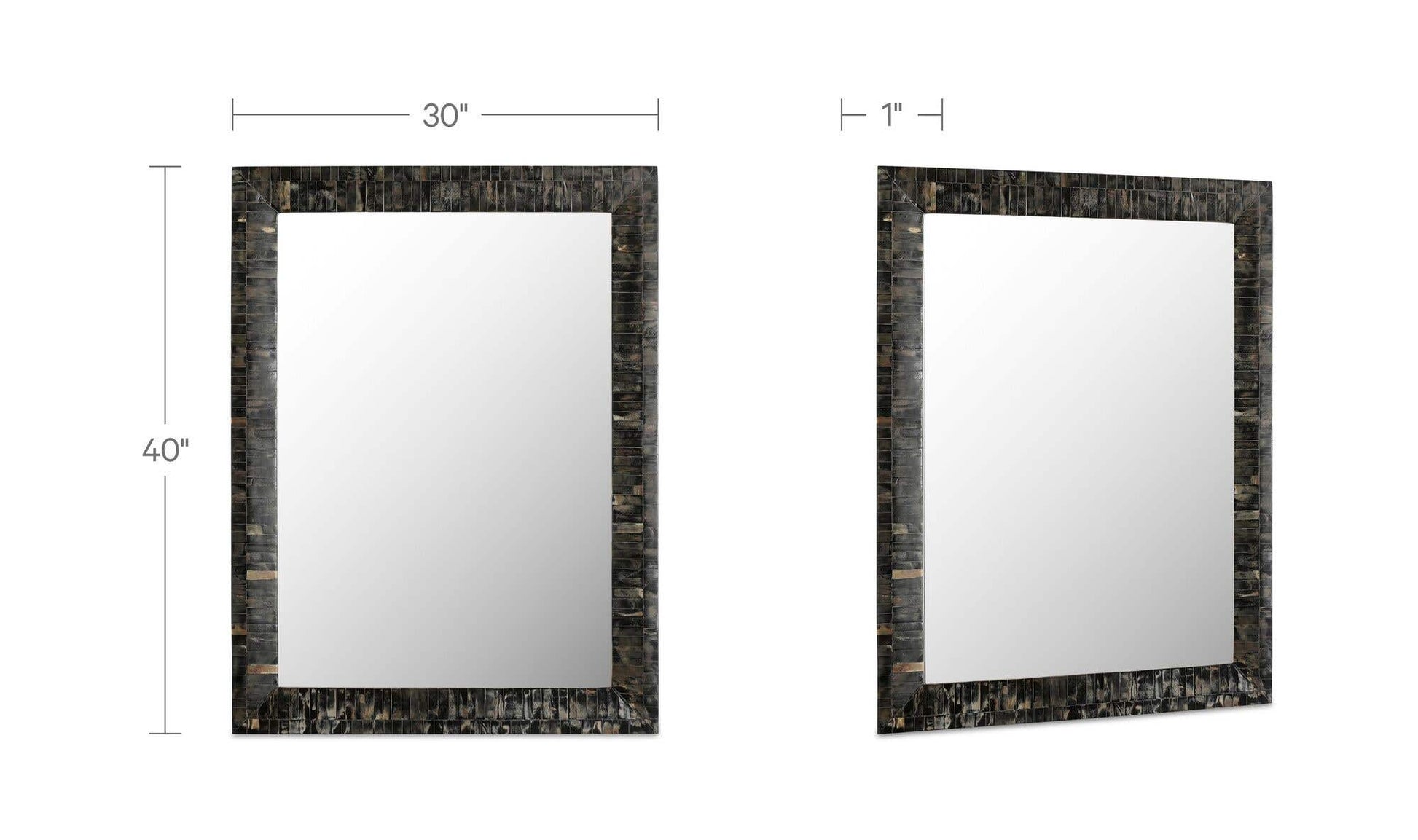 Avis Horn Inlay Mirror by Moe's Home Collection - view 7