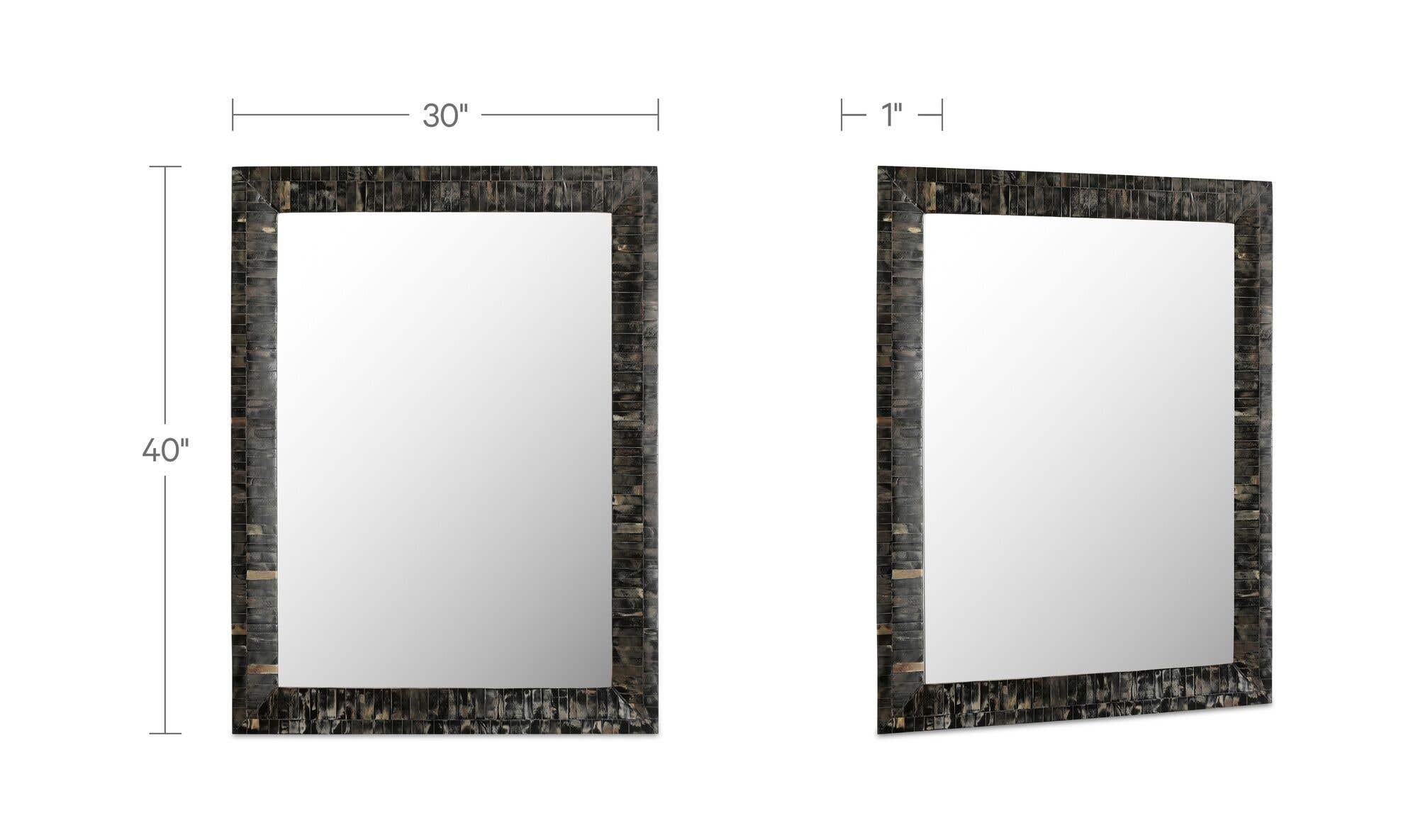 Avis Horn Inlay Mirror by Moe's Home Collection - view 7