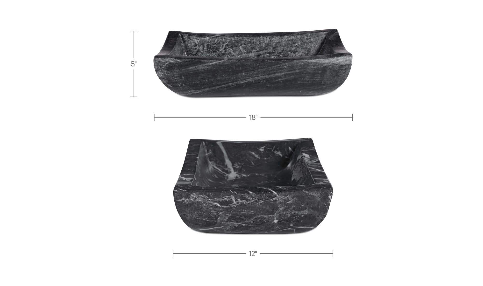 Piero Basin Black Marble by Moe's Home Collection - view 7