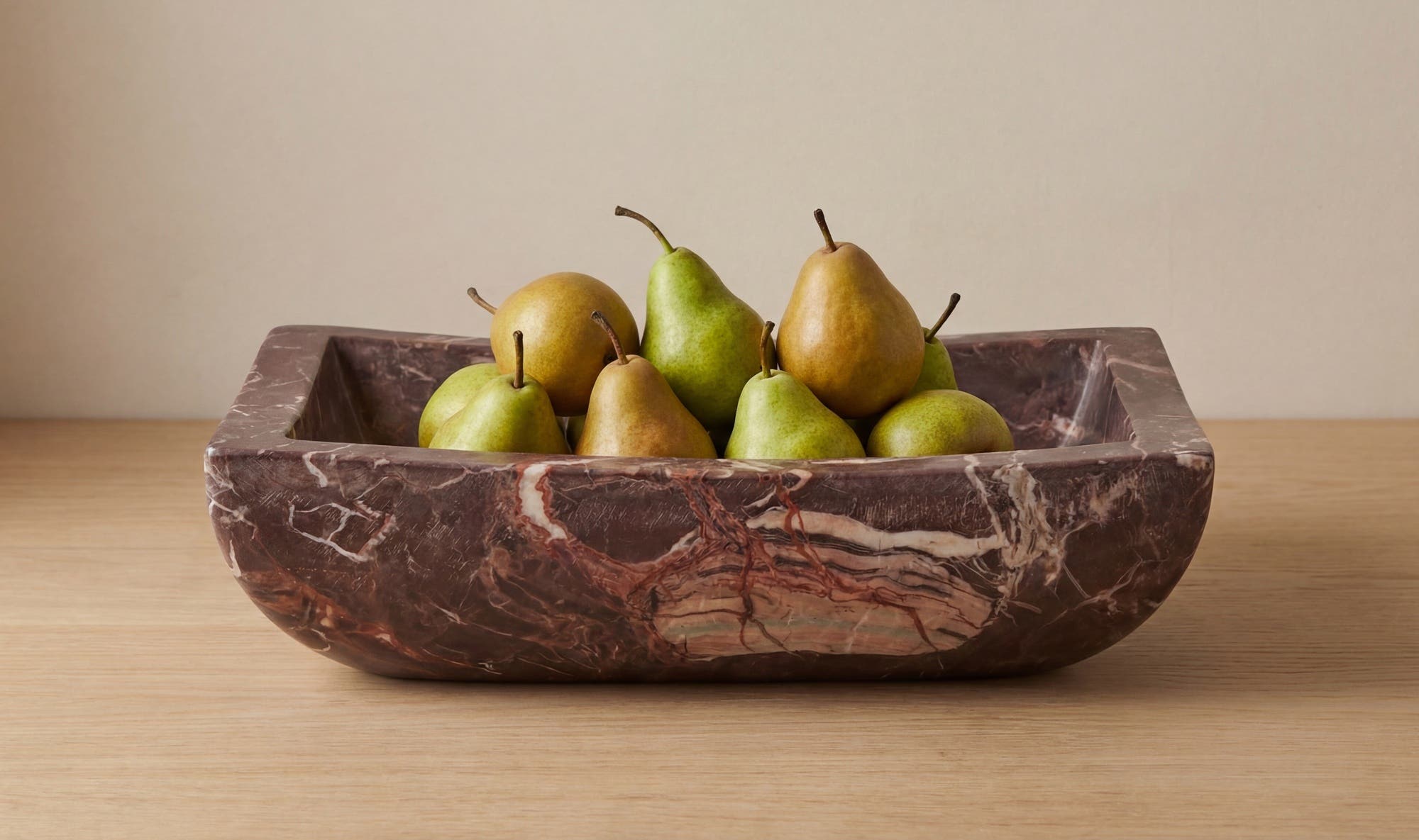Piero Basin Deep Red Marble by Moe's Home Collection - view 7