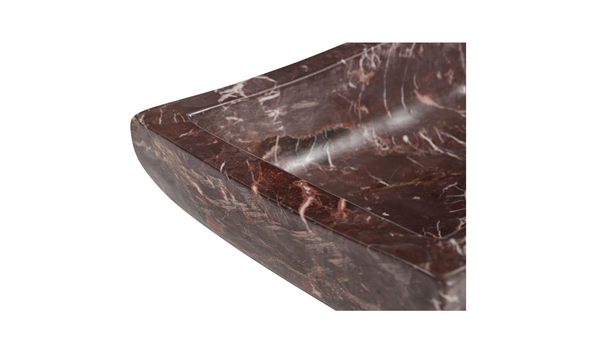 Piero Basin Deep Red Marble by Moe's Home Collection - view 11