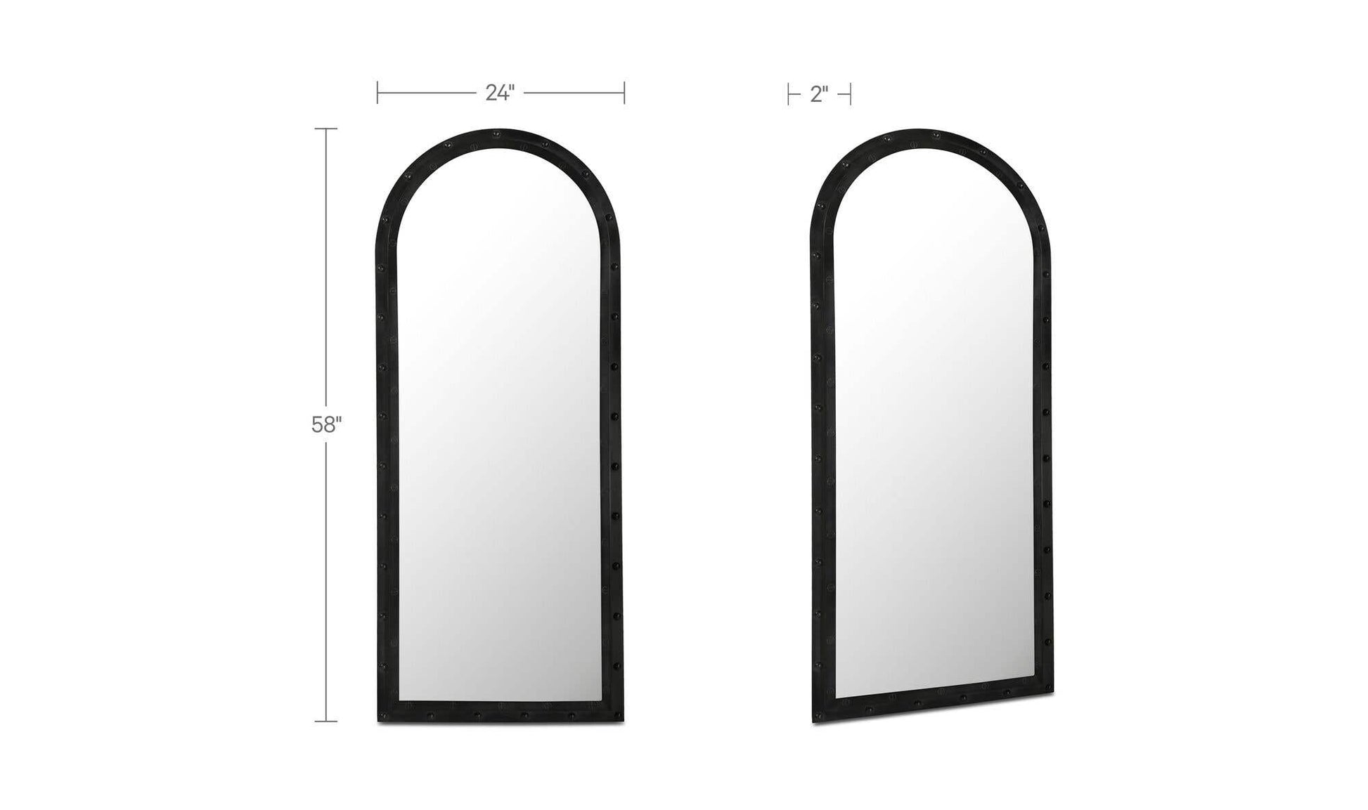 Hughes Floor Mirror Iron Grey by Moe's Home Collection - view 8