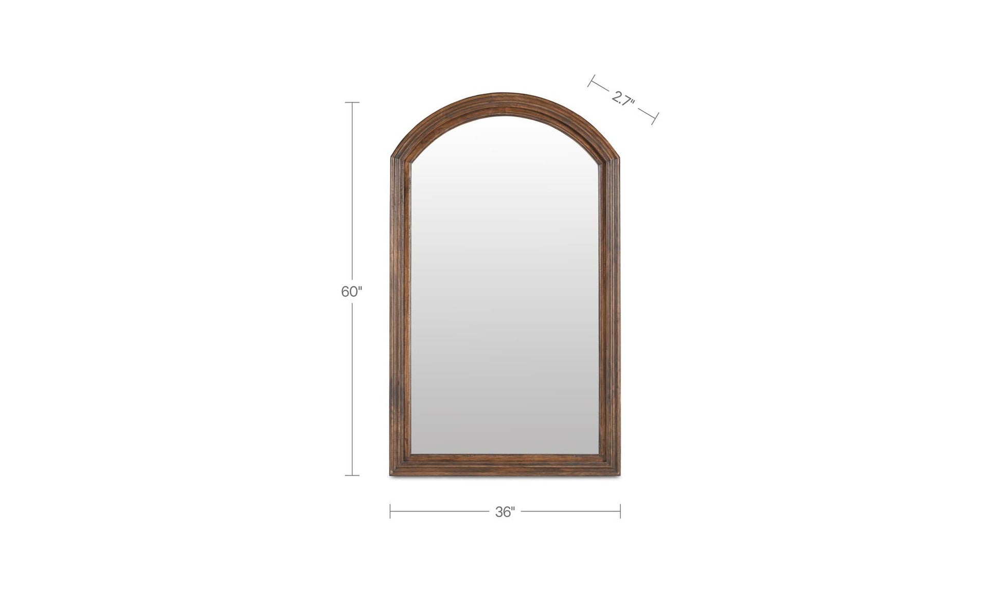 Adair Mirror Brown by Moe's Home Collection - view 7
