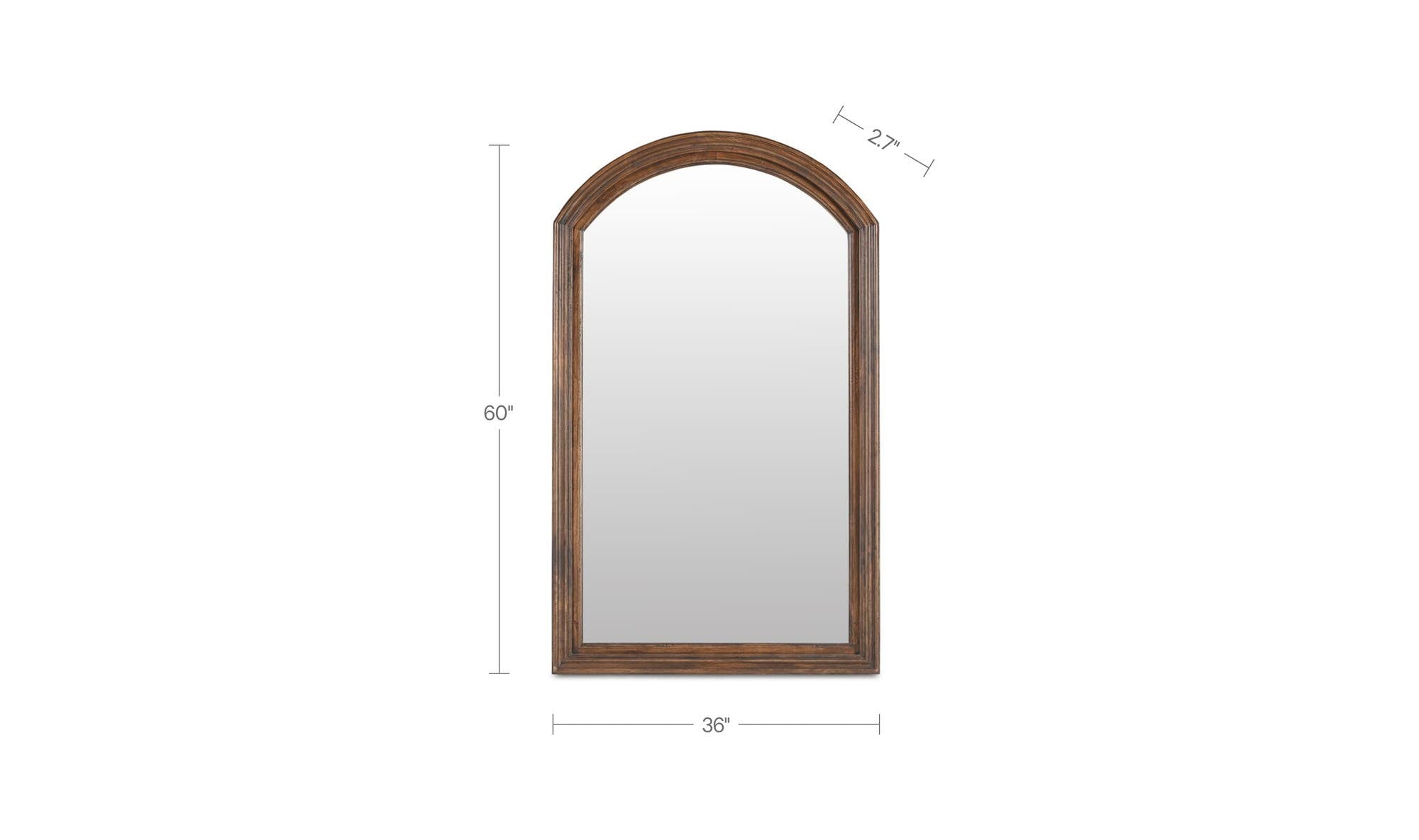 Adair Mirror Brown by Moe's Home Collection - view 7