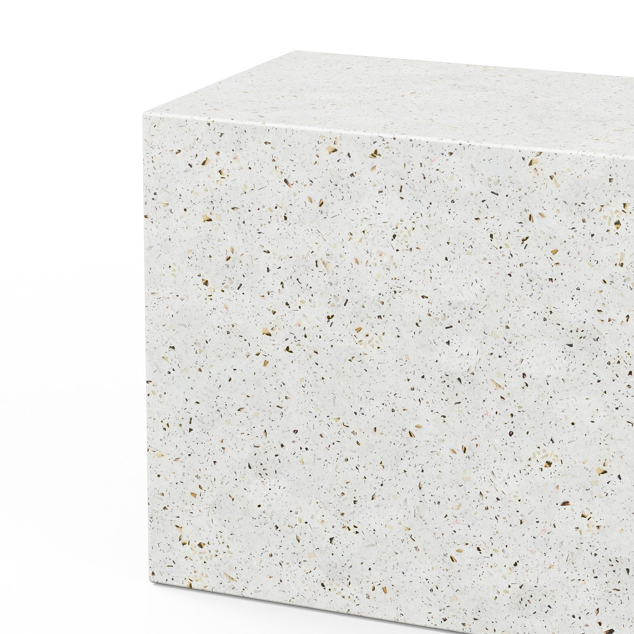 Mixx - Una Bench - 70.75" - Ivory Terrazzo