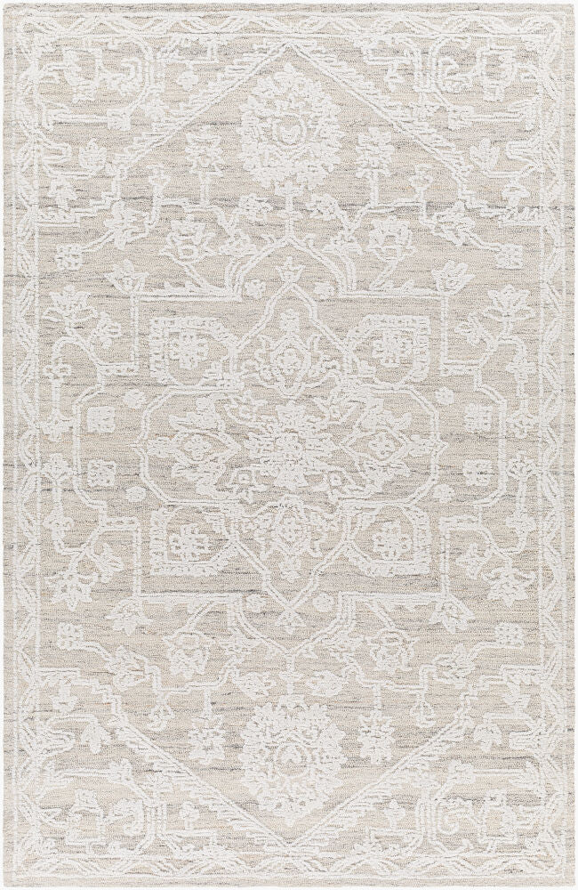 Piazza Beige/White Handmade Rug - 2' x 3'