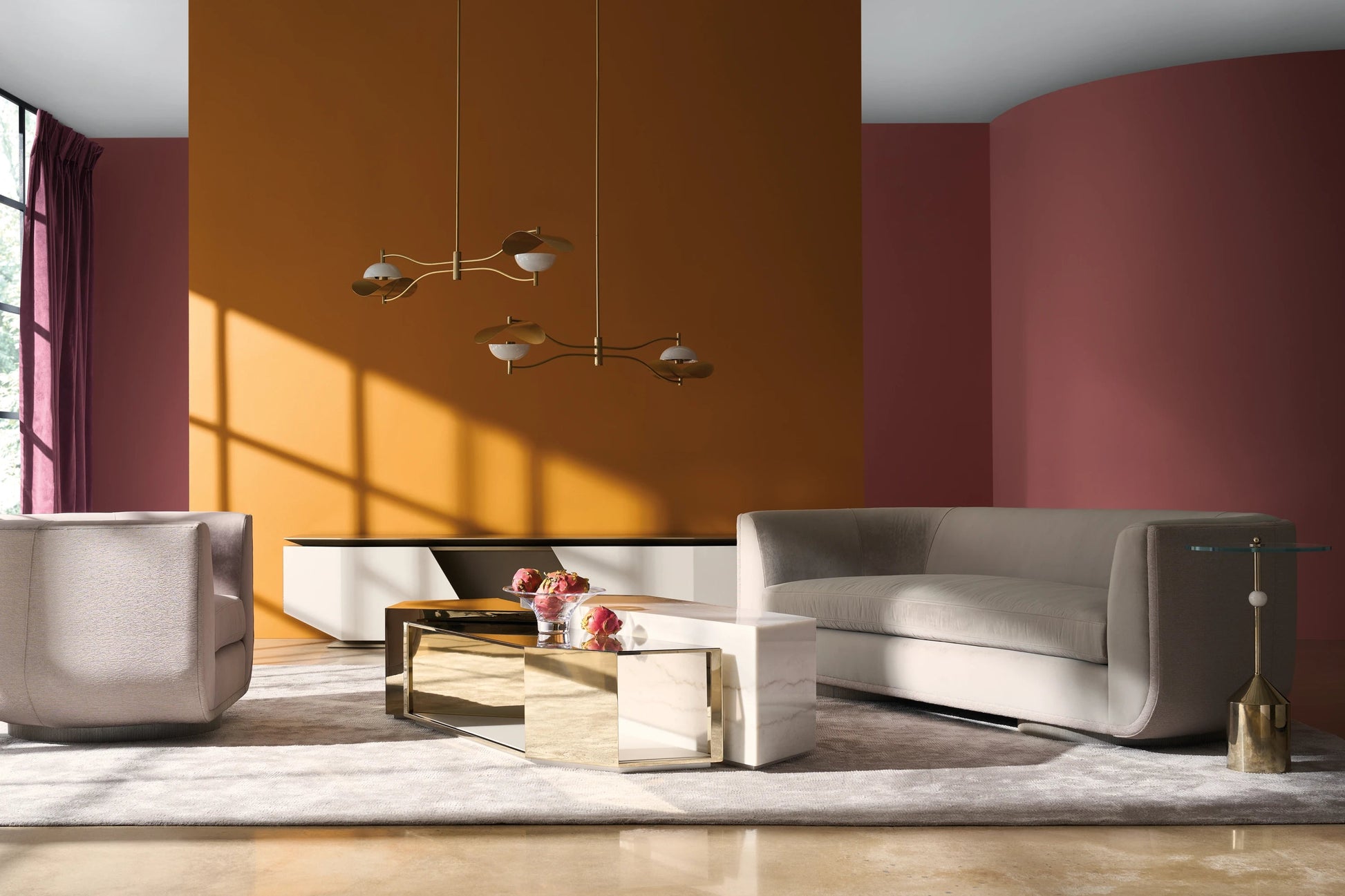 Clipper Sofa Charcoal Leaf 96" by Caracole - view 3