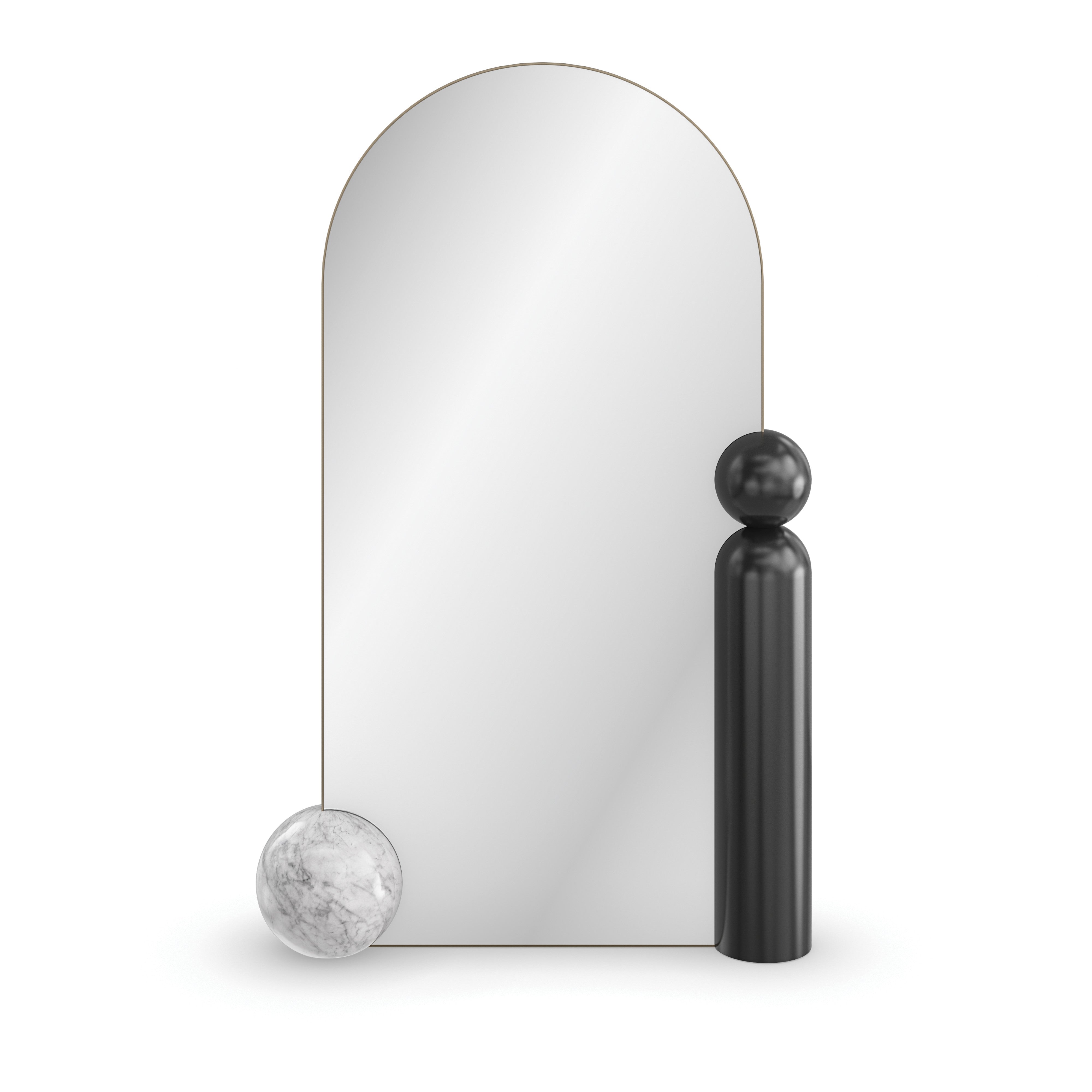Balance Almost Black Mirror 46" by Caracole