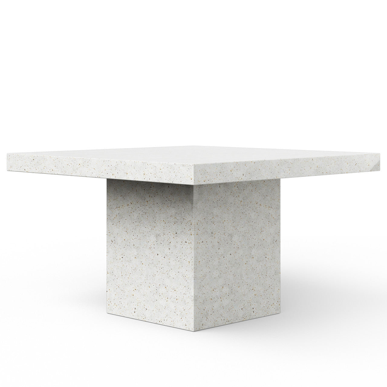 Mixx - Una - 59" Square Counter Height Dining Table - Ivory Terrazzo