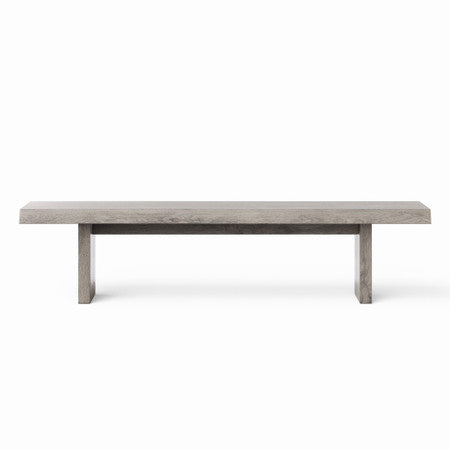Brooks Bench 102" - Sandblasted Grey Frame