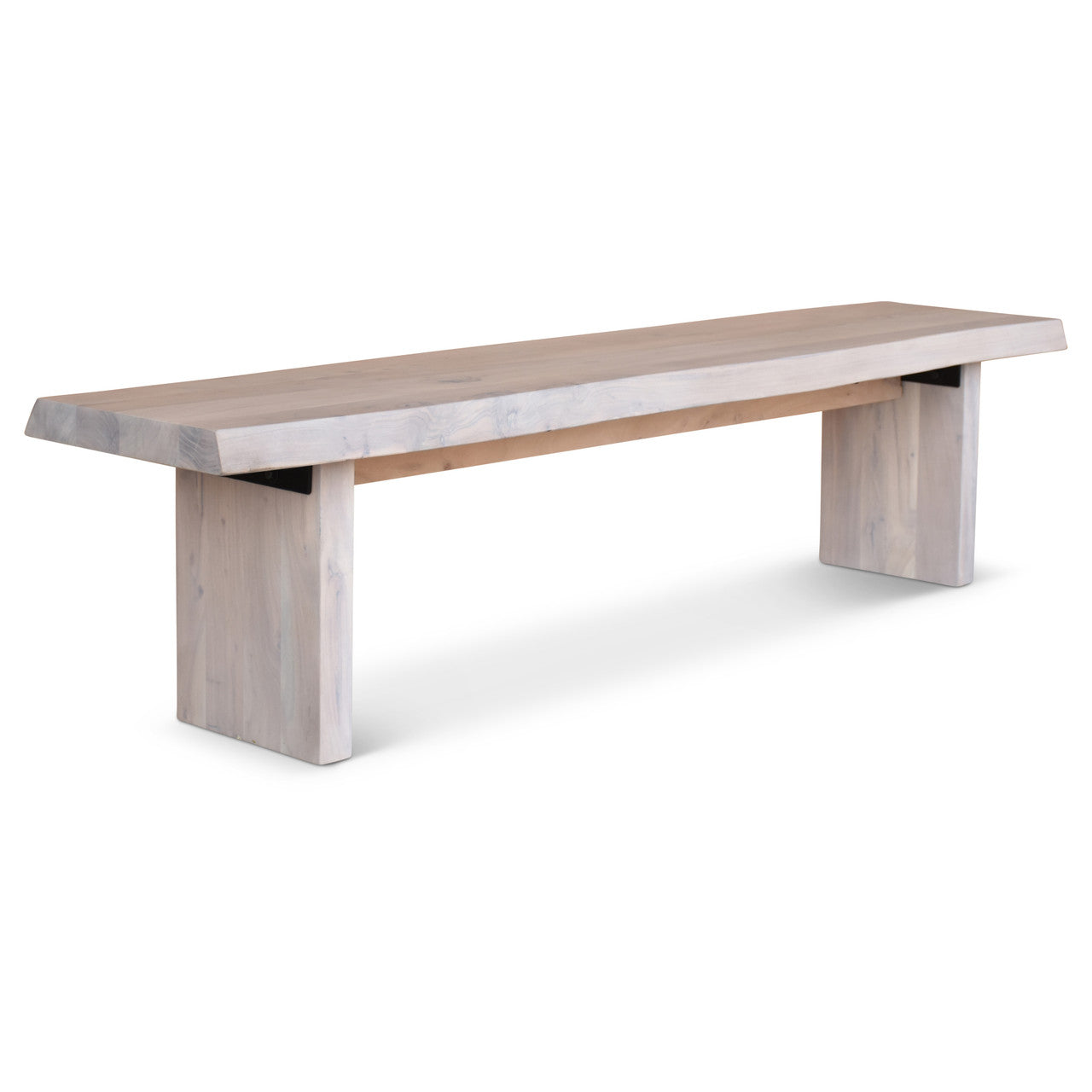 Brooks - Bench - 102" - White Wash Frame
