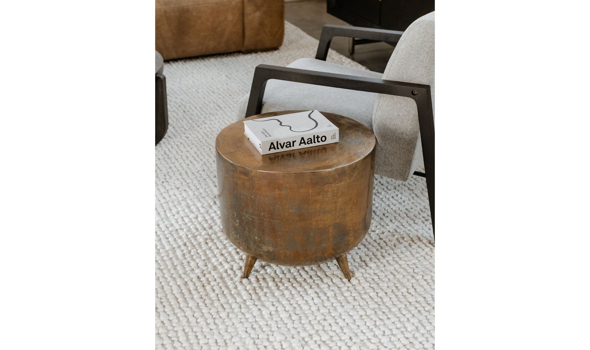Kettel Accent Table Brass by Moe's Home Collection - view 11