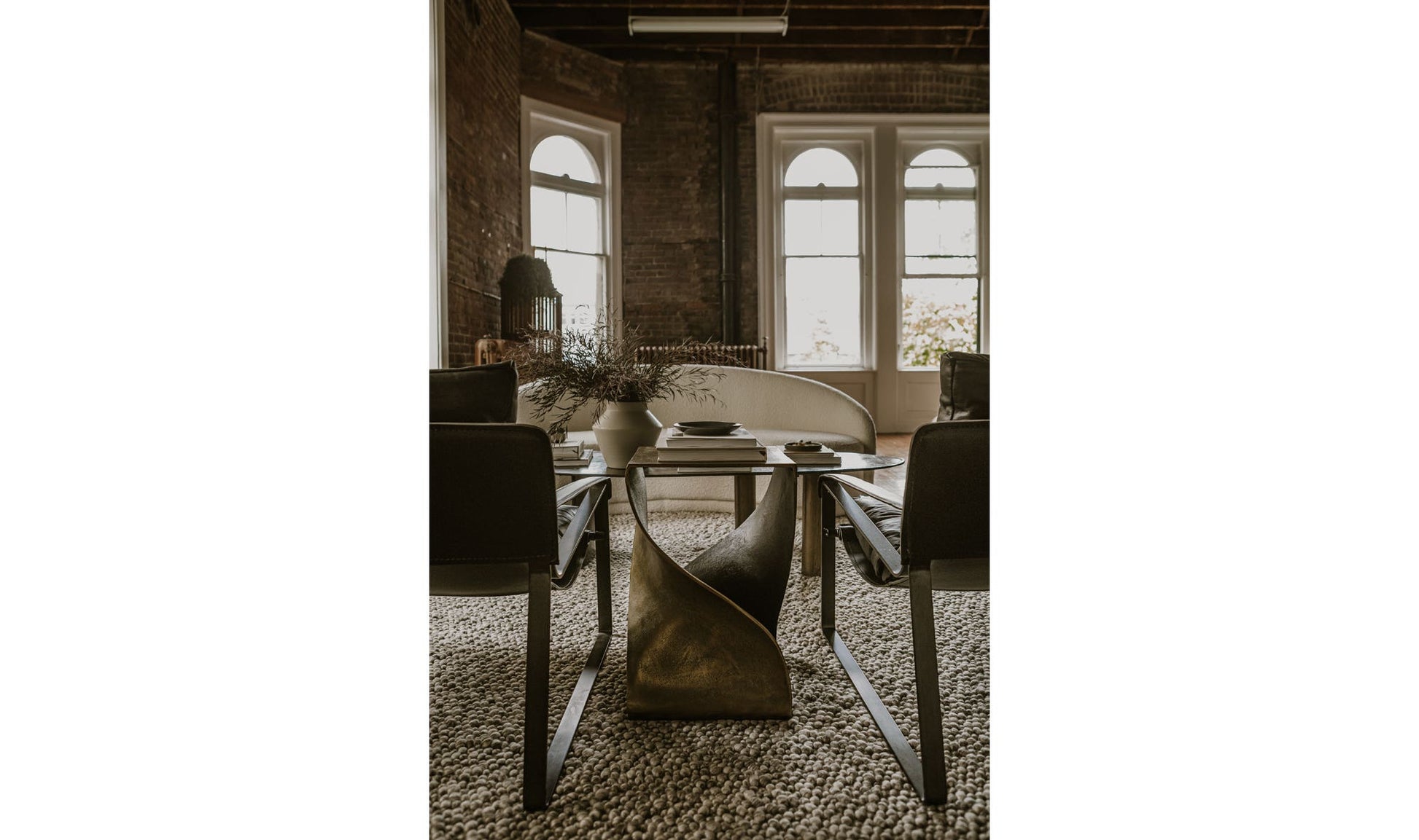 Twist Accent Table Brass by Moe's Home Collection - view 7