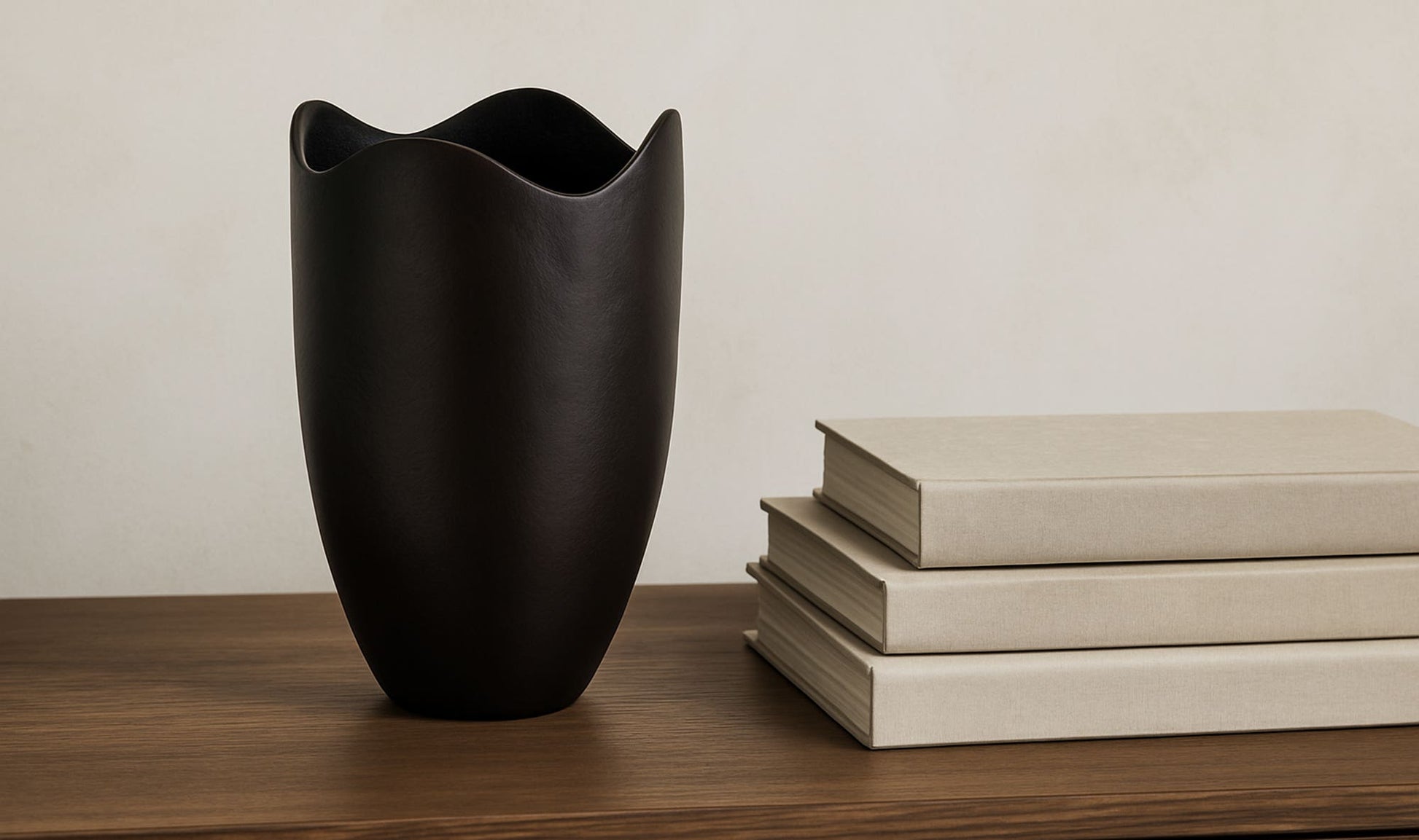 Athena Cast Aluminum Vase Blackened Bronze by Moe's Home Collection - view 5