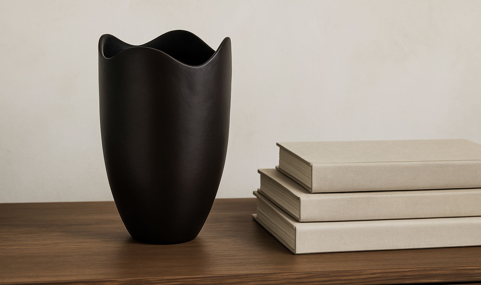 Athena Cast Aluminum Vase Blackened Bronze by Moe's Home Collection - view 5