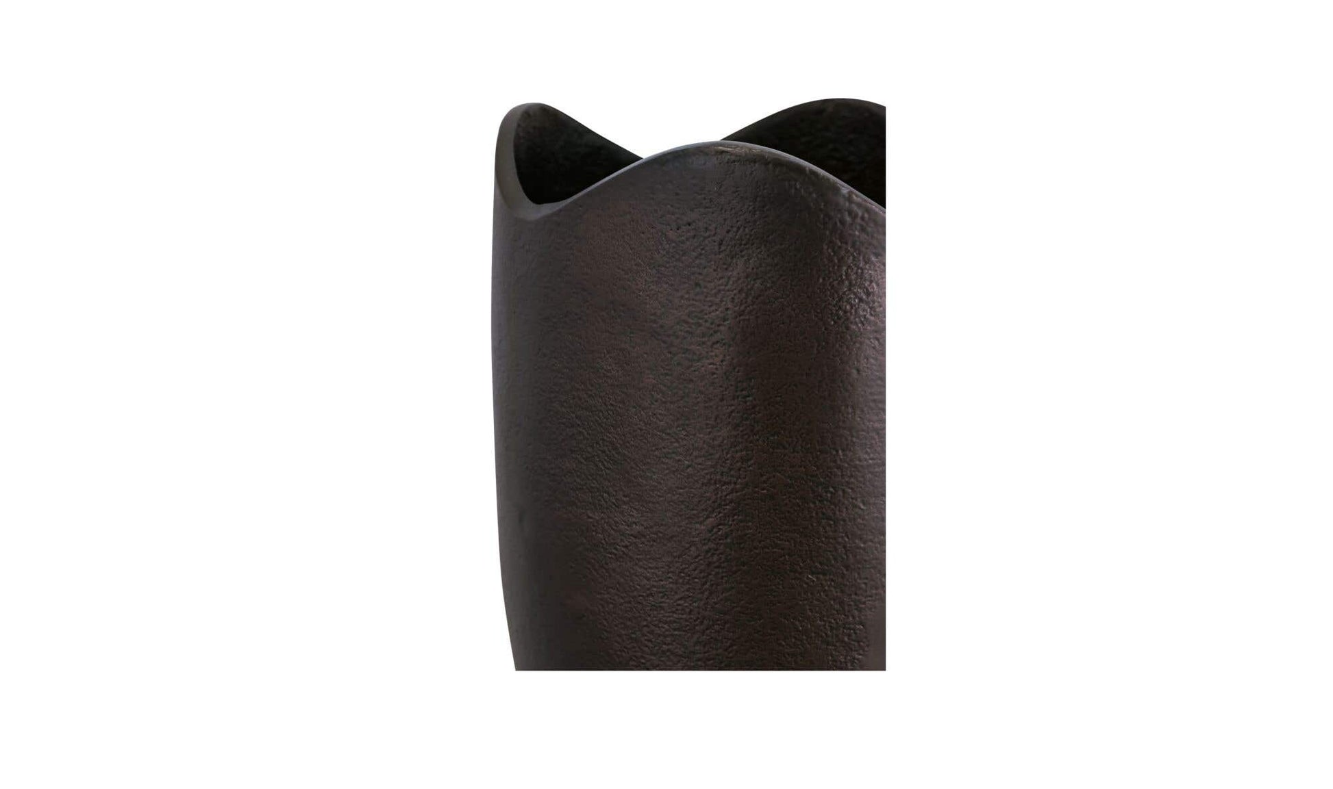 Athena Cast Aluminum Vase Blackened Bronze by Moe's Home Collection - view 6