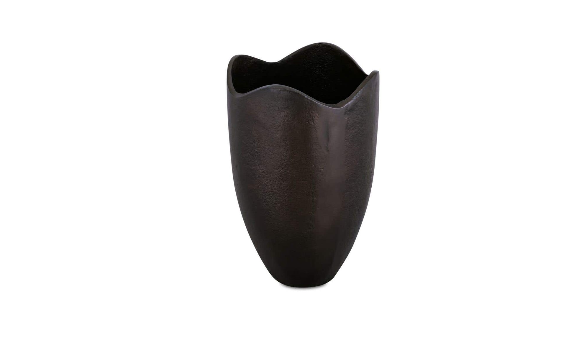 Athena Cast Aluminum Vase Blackened Bronze by Moe's Home Collection - view 4