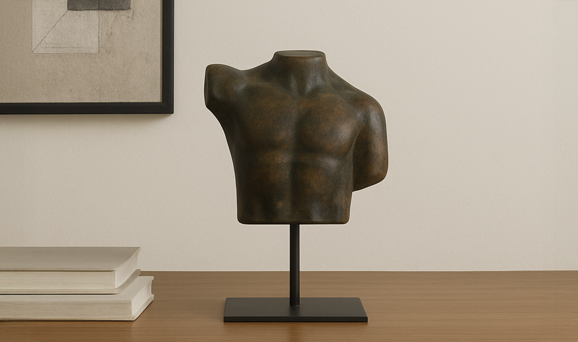 Victor Cast Aluminum Sculpture Dark Green Patina by Moe's Home Collection - view 4