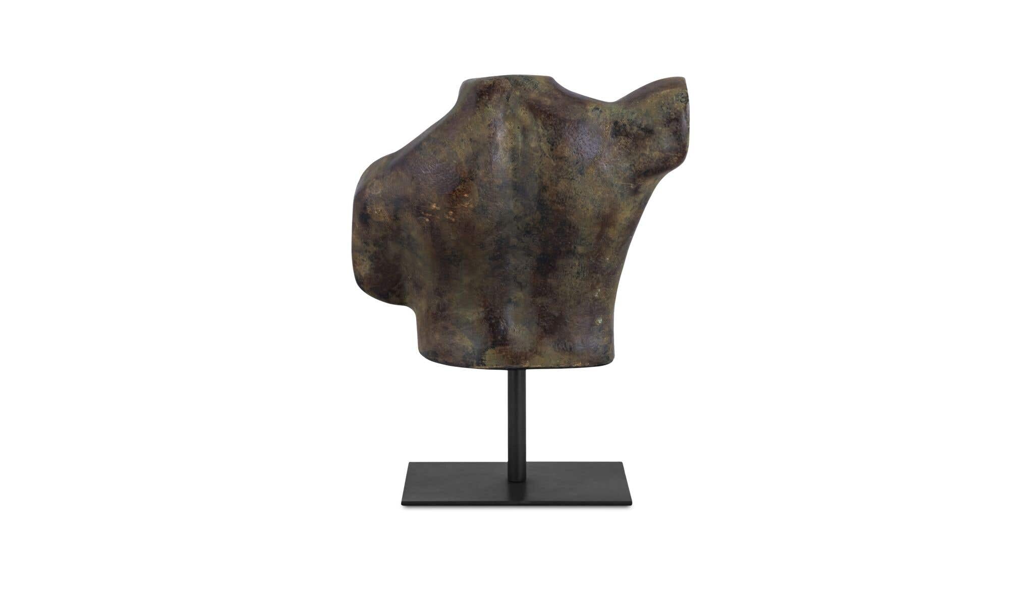 Victor Cast Aluminum Sculpture Dark Green Patina by Moe's Home Collection - view 7