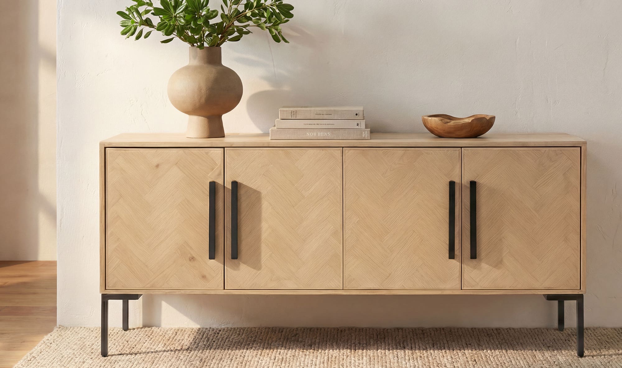 Fishbone Sideboard Natural by Moe's Home Collection - view 5