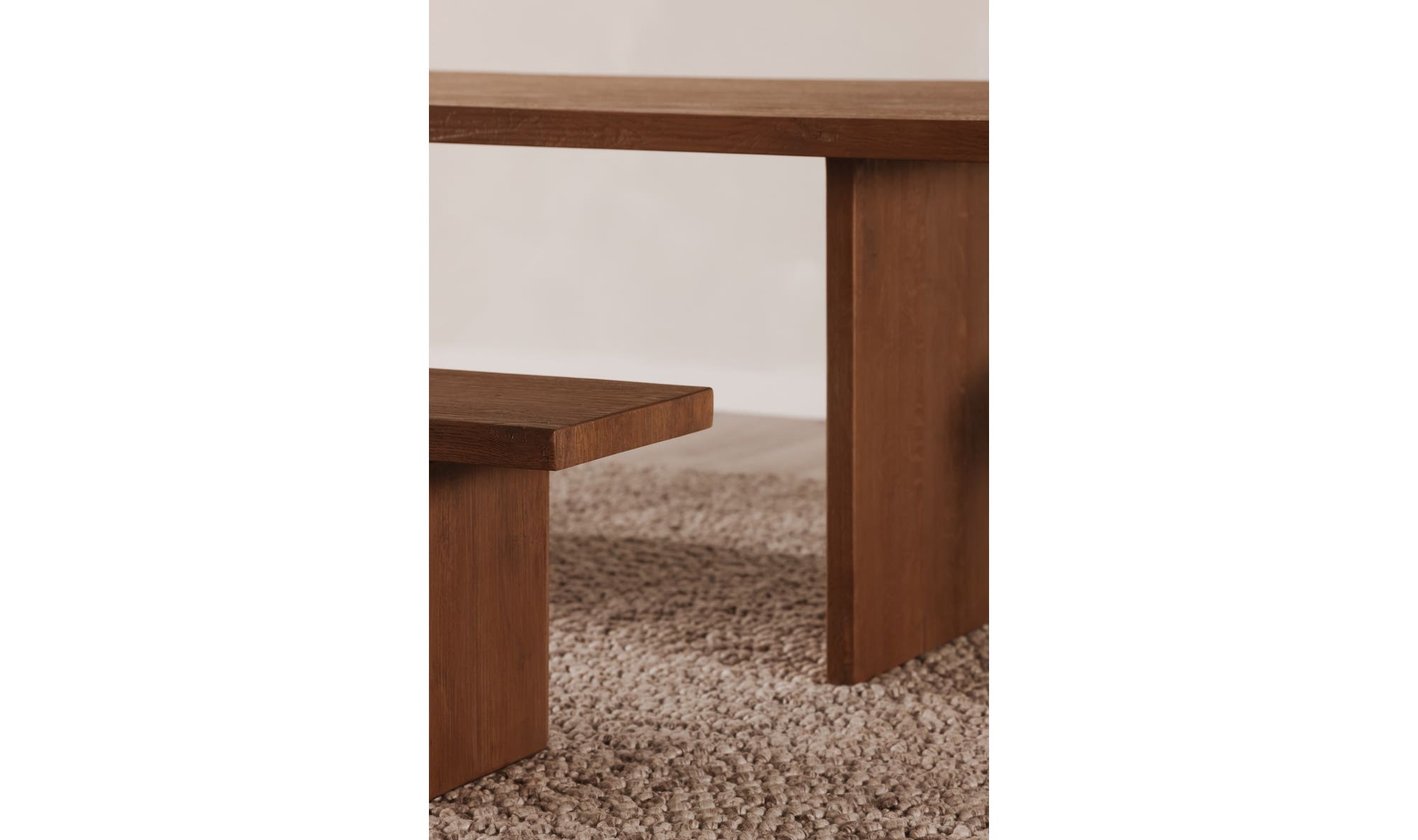 Koshi Dining Table Sandblasted Amber Oak by Moe's Home Collection - view 10