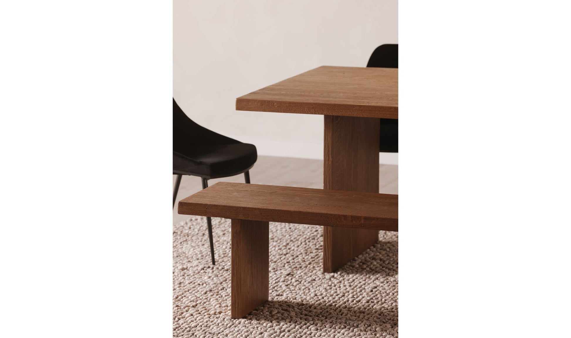 Koshi Dining Table Sandblasted Amber Oak by Moe's Home Collection - view 11