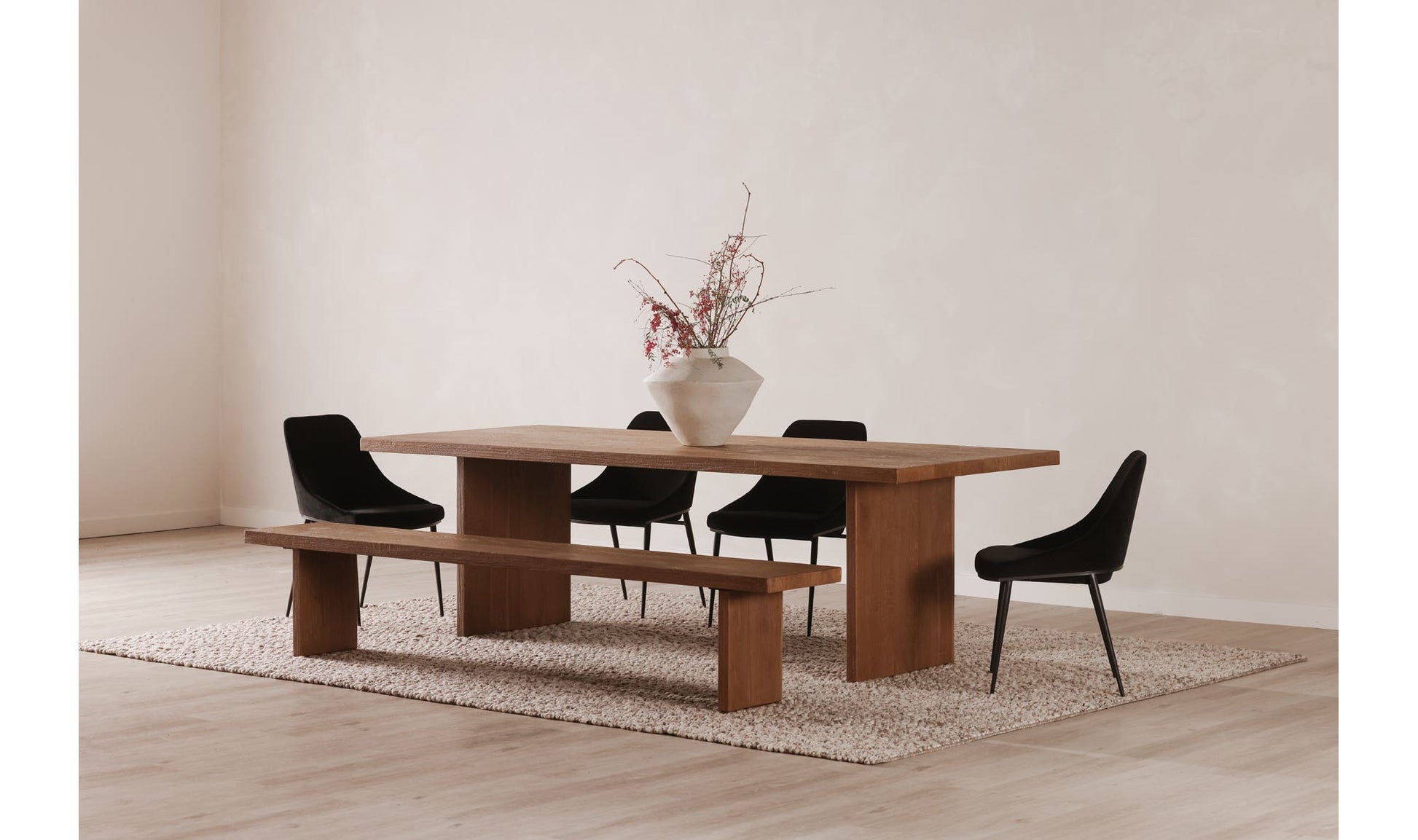 Koshi Bench Sandblasted Amber Oak by Moe's Home Collection - view 8
