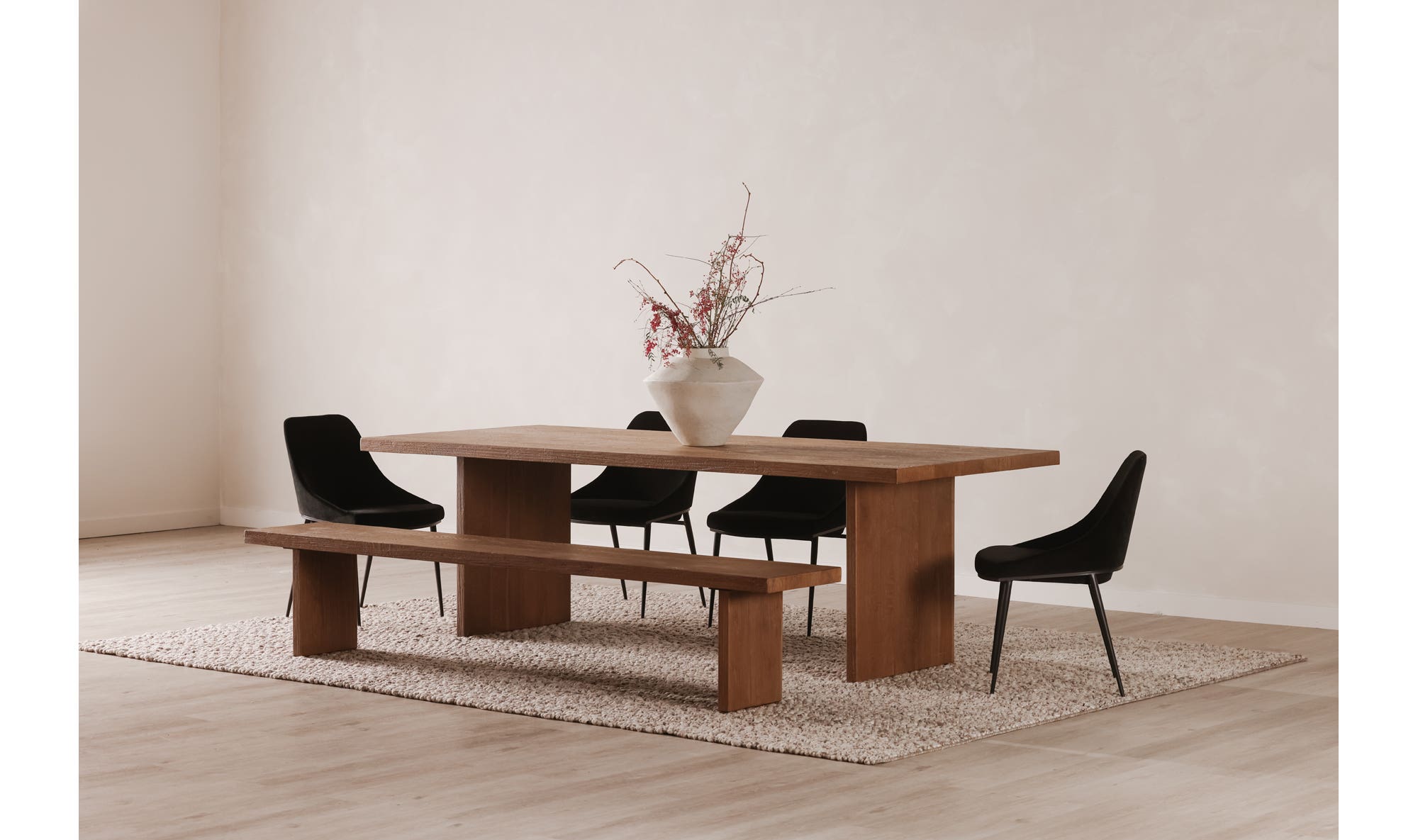 Koshi Bench Sandblasted Amber Oak by Moe's Home Collection - view 8
