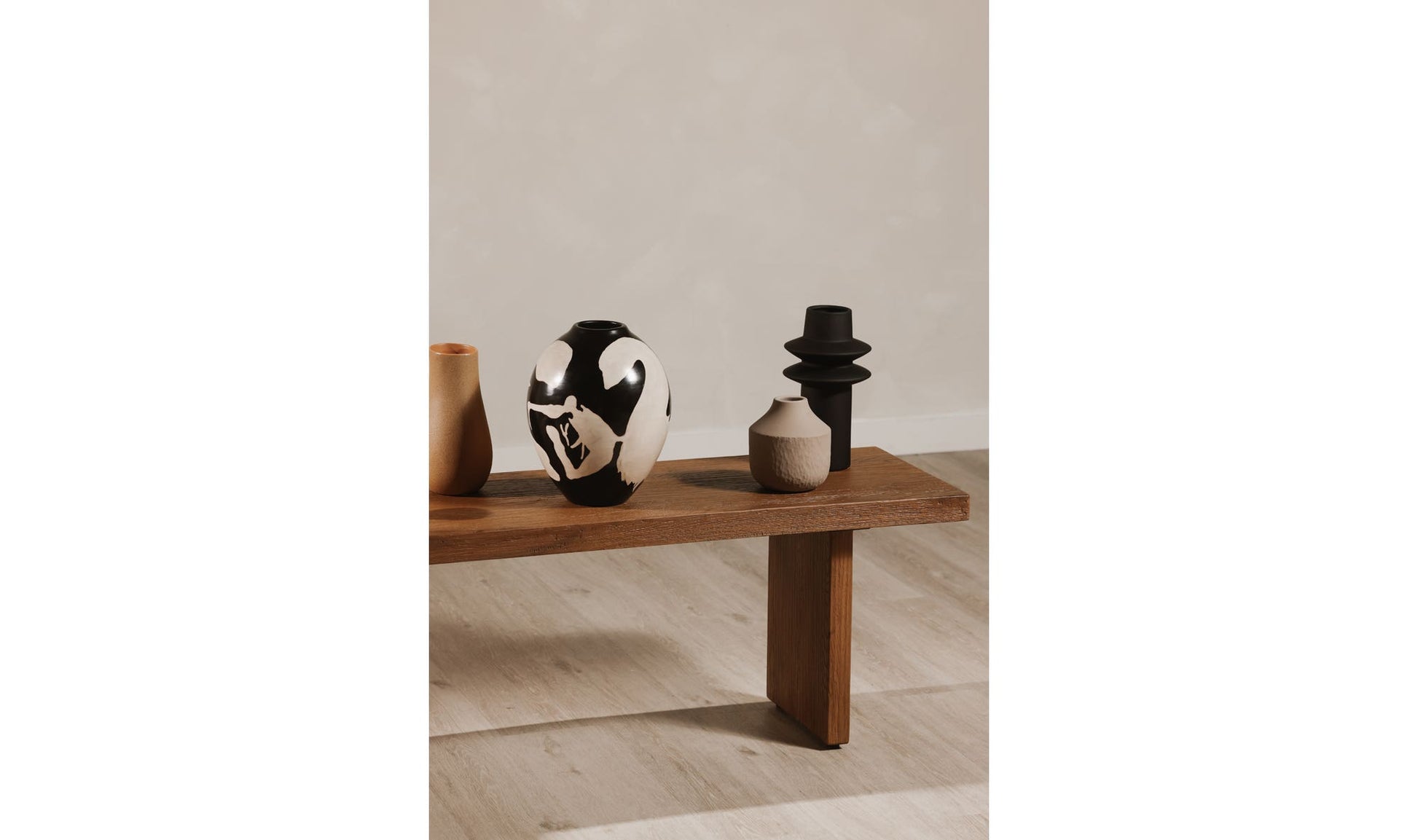 Koshi Bench Sandblasted Amber Oak by Moe's Home Collection - view 11