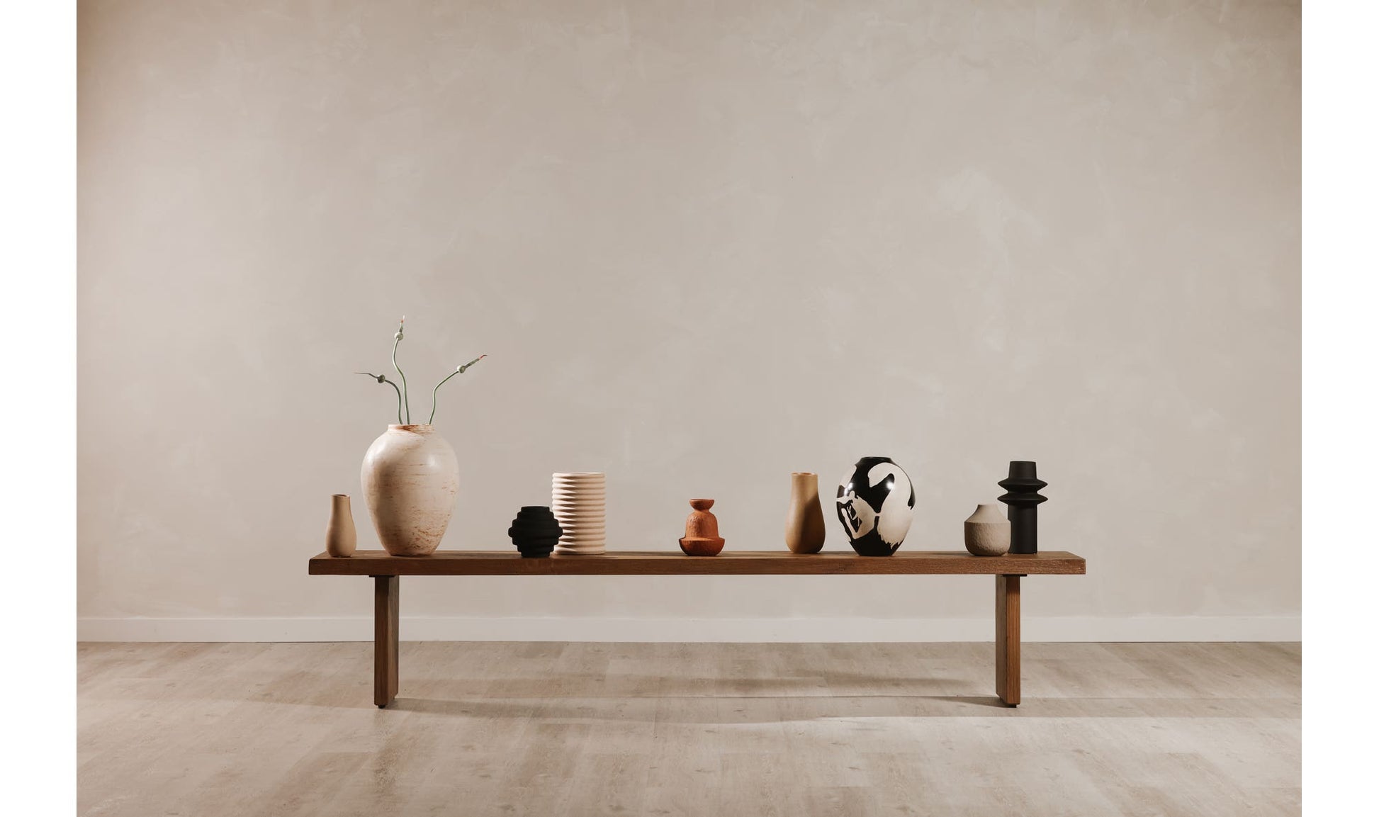 Koshi Bench Sandblasted Amber Oak by Moe's Home Collection - view 12