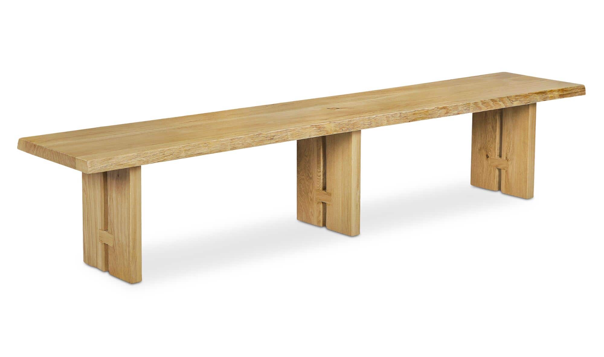 Tessa Dining Bench Natural by Moe's Home Collection - view 3
