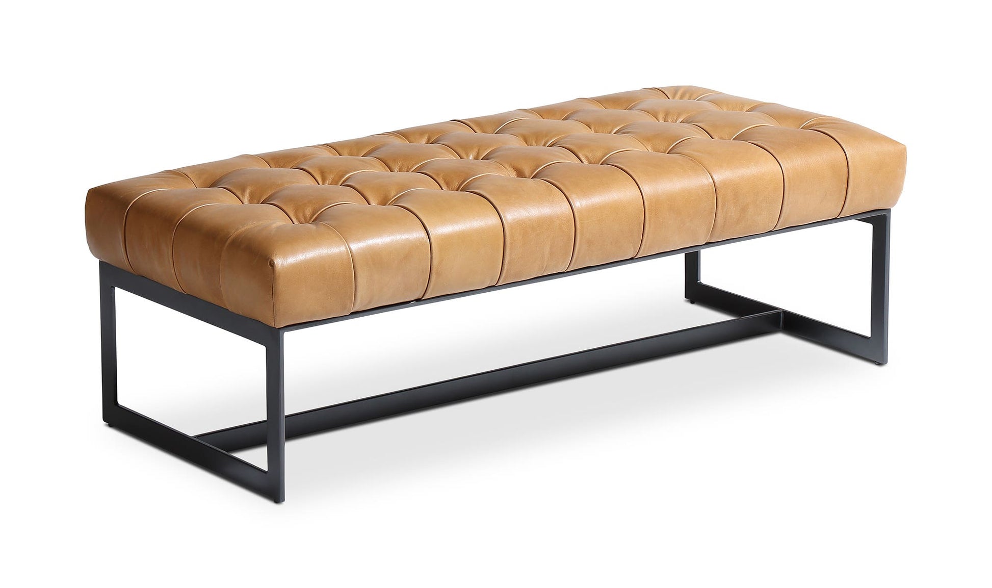 Wyatt Leather Bench Tan by Moe's Home Collection - view 11