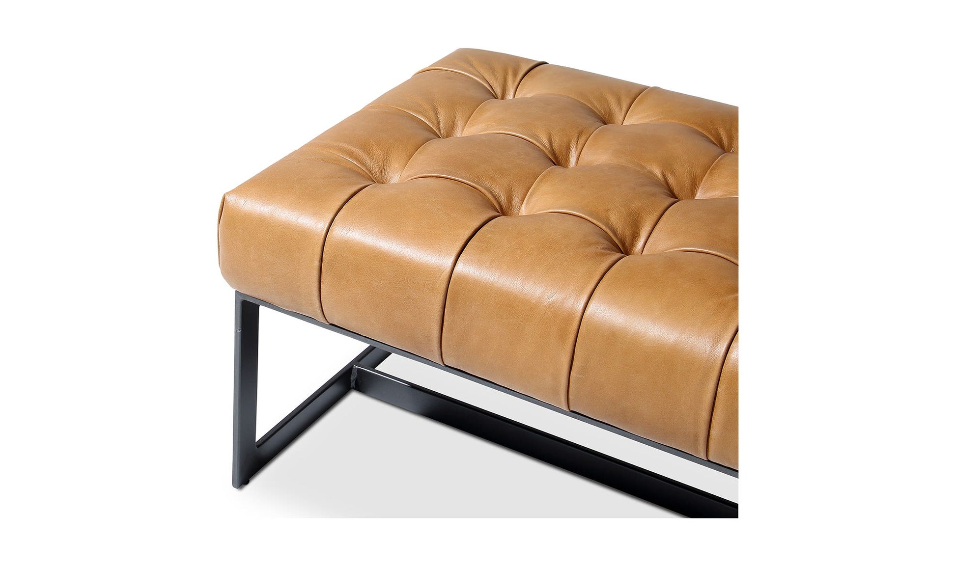 Wyatt Leather Bench Tan by Moe's Home Collection - view 14