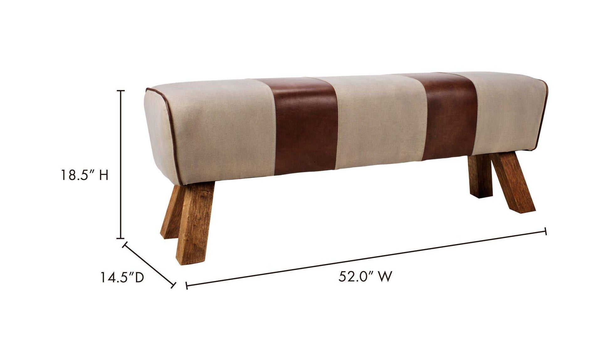 Pommel Bench by Moe's Home Collection - view 9