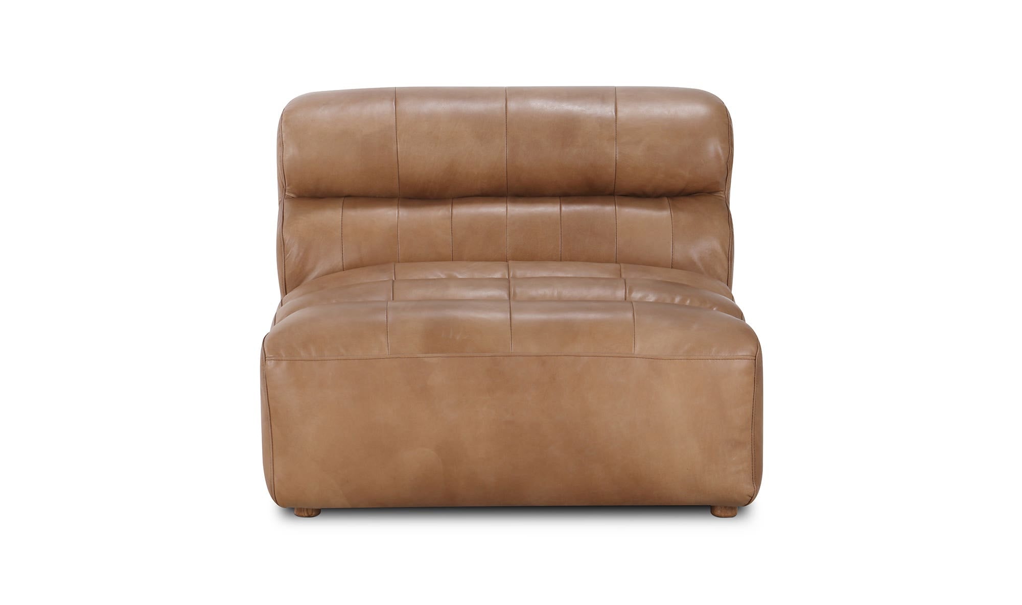 Ramsay Leather Slipper Chair Tan by Moe's Home Collection - view 11