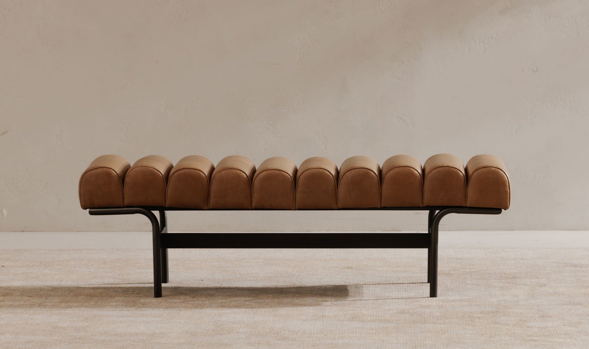 Harrison Bench Tan by Moe's Home Collection - view 6