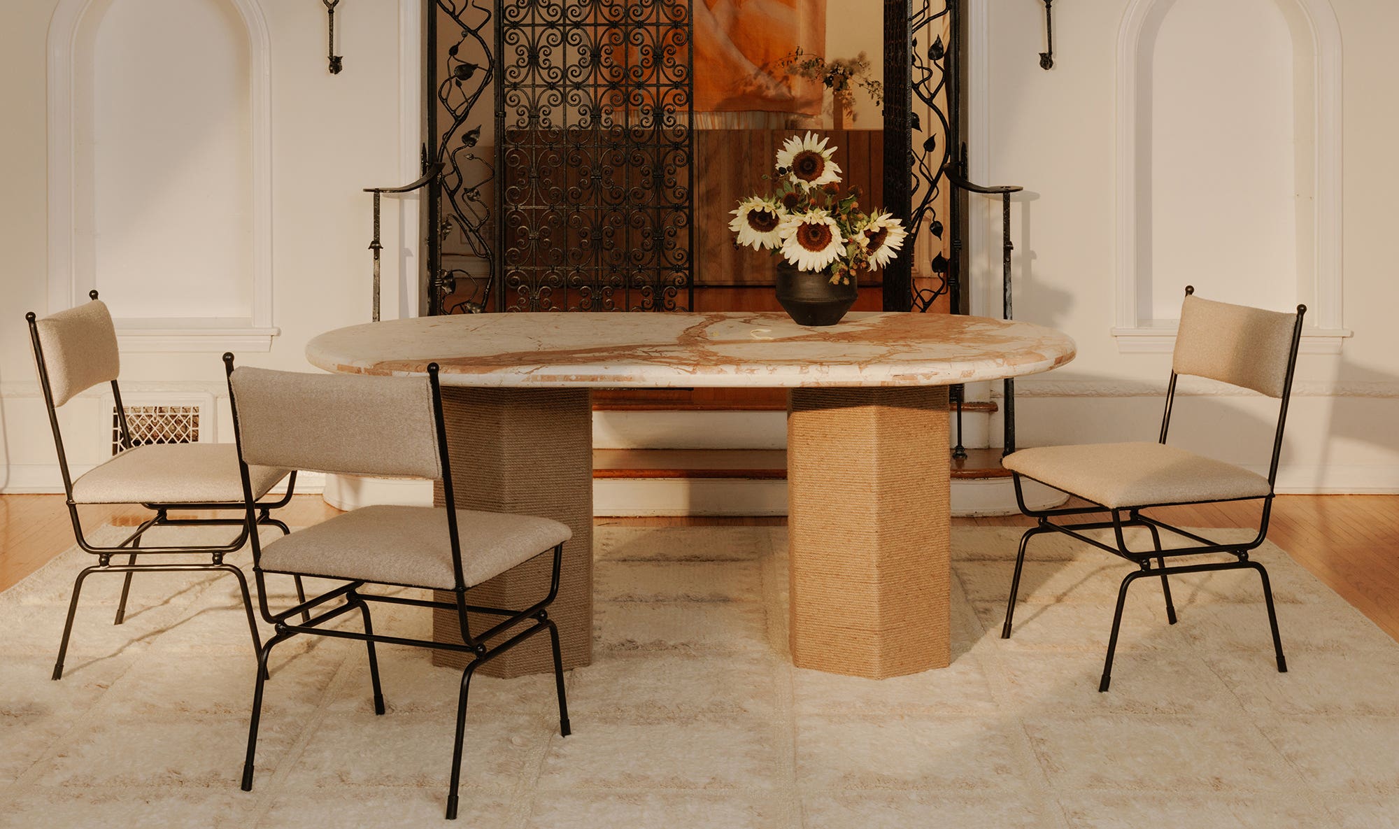 Posta Dining Chair Beige by Moe's Home Collection - view 6